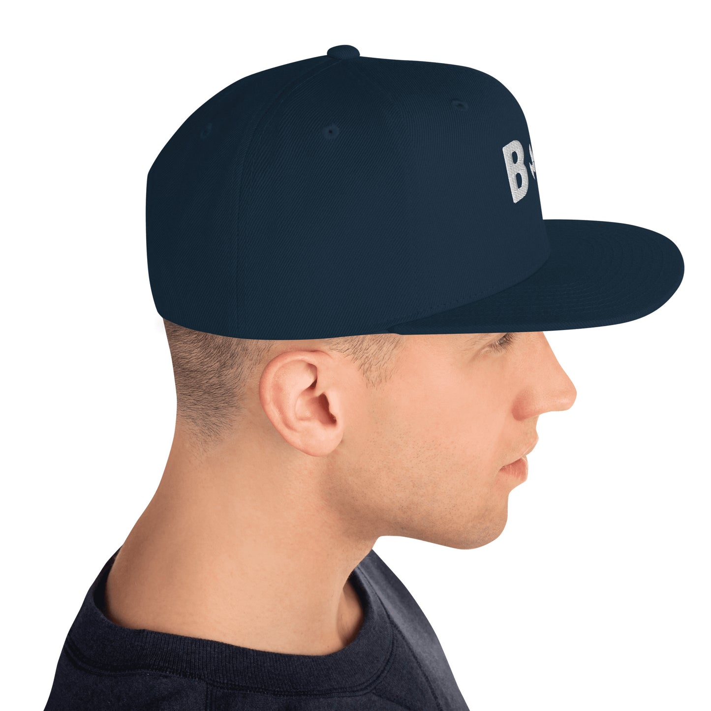 Carolina Snapback Cap in Navy