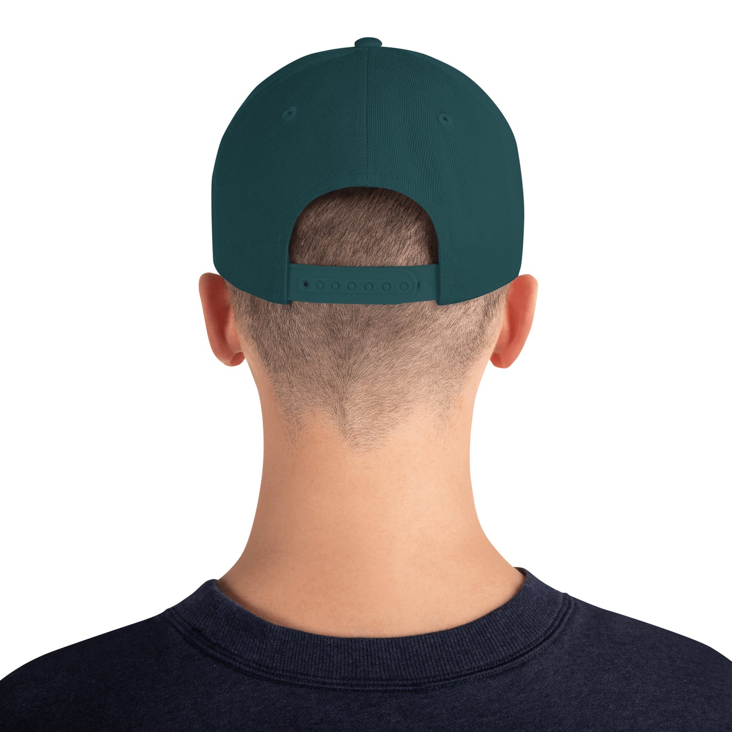 Carolina Snapback Cap in Emerald Green