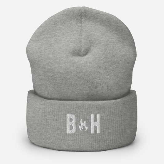 The Bird's Eye Trail Beanie | Signature Knit in Light Grey