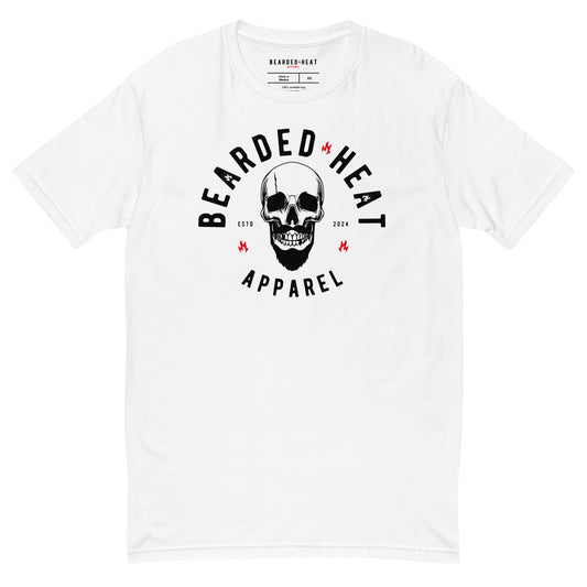 Serrano Fitted T-Shirt in White (Black/Red Design)