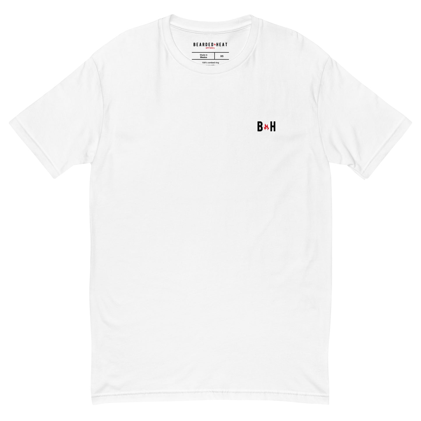 Rocotillo Fitted T-Shirt in White (Black/Red Design)