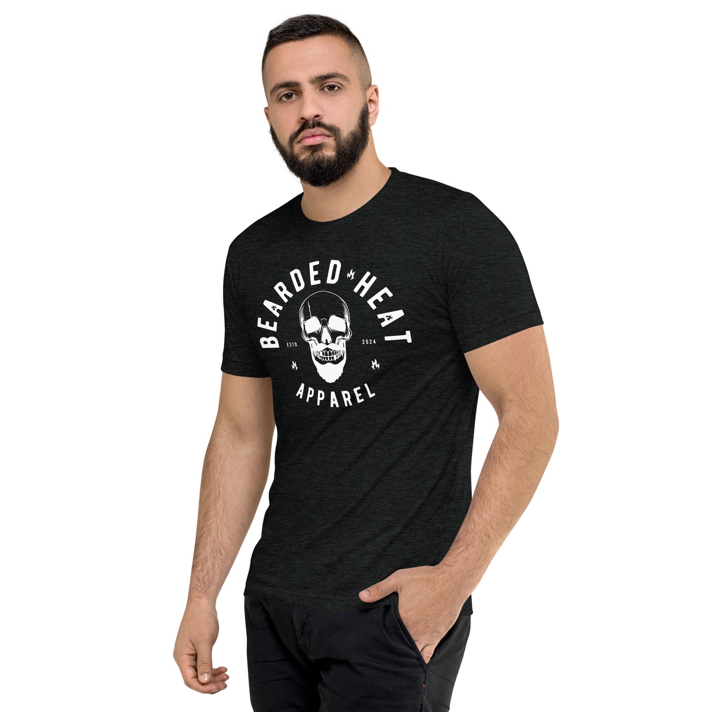 Ghost Lightweight Fitted T-Shirt in Charcoal Black