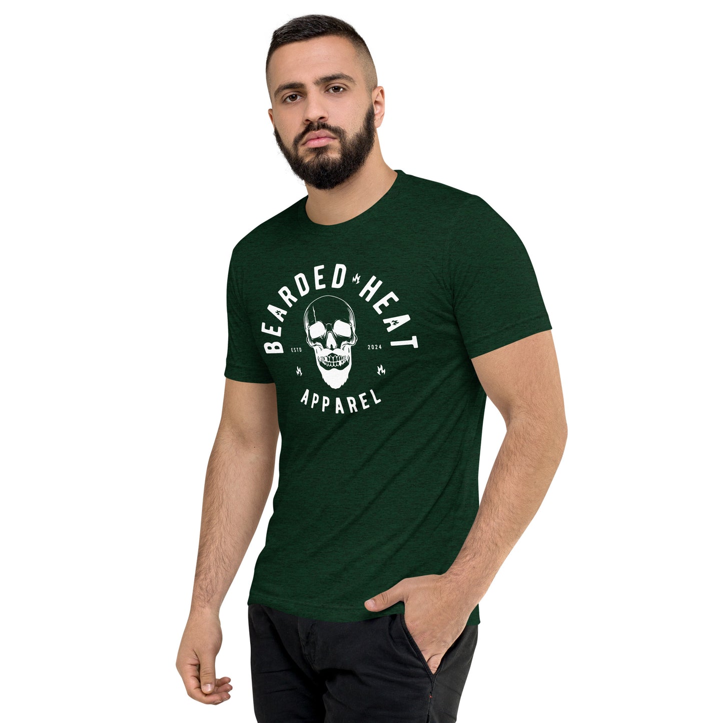 Ghost Lightweight Fitted T-Shirt in Emerald Green