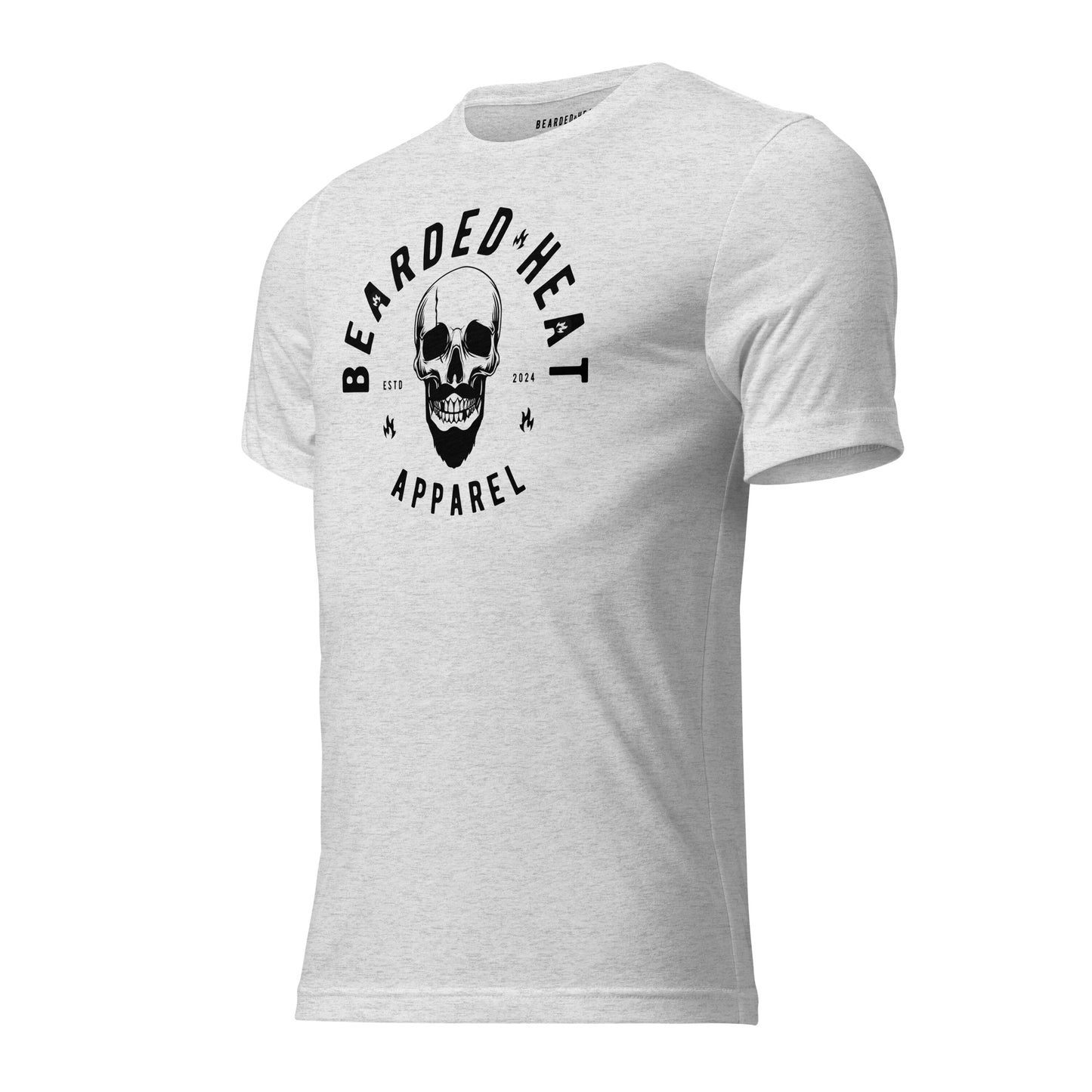 Ghost Lightweight Fitted T-Shirt in White Flek