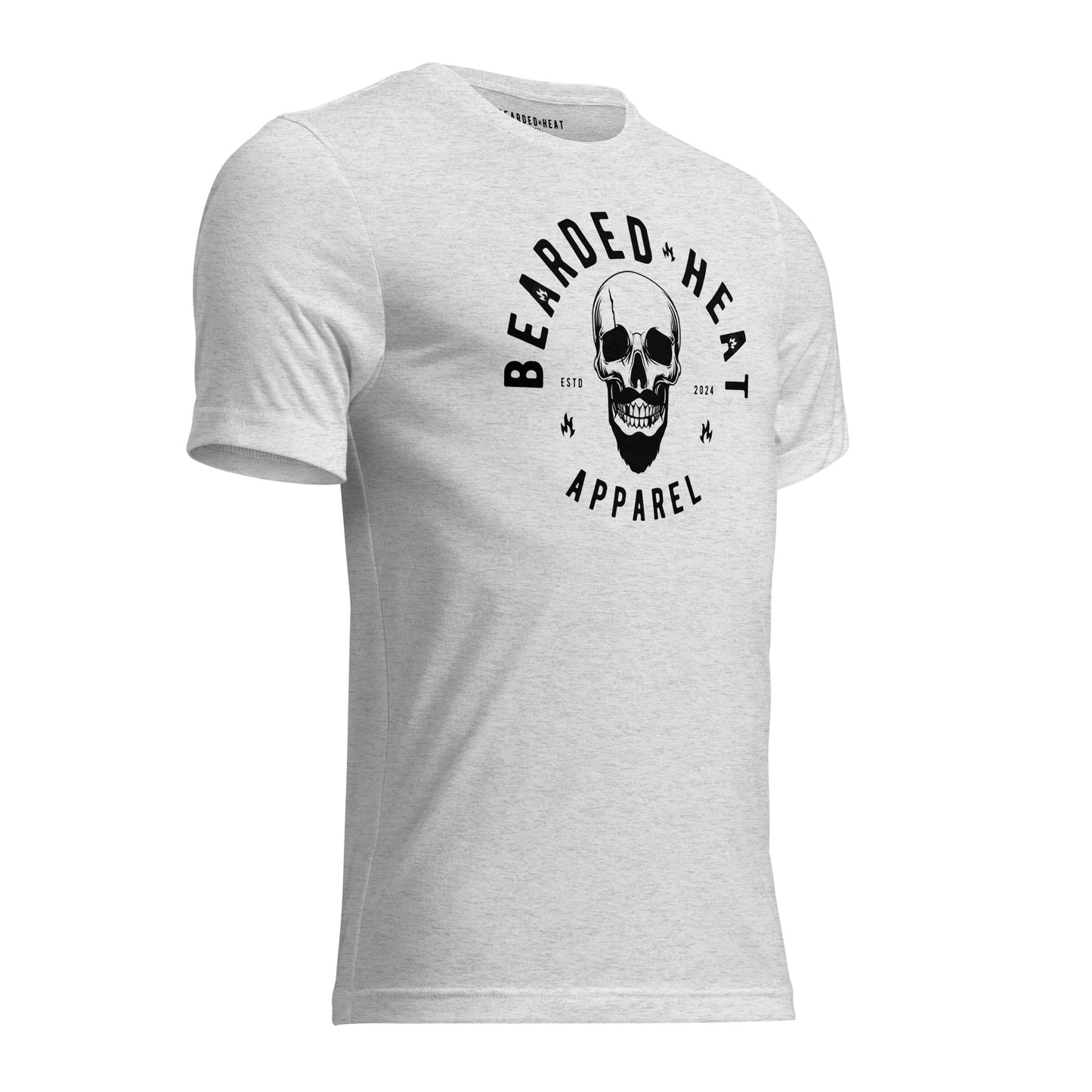 Ghost Lightweight Fitted T-Shirt in White Flek